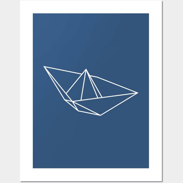 PAPER BOAT Wall Art by azified